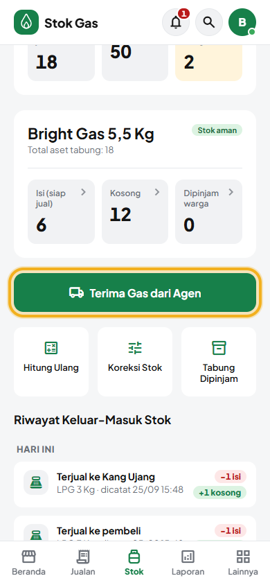 Layar: Buka Terima Gas dari Agen