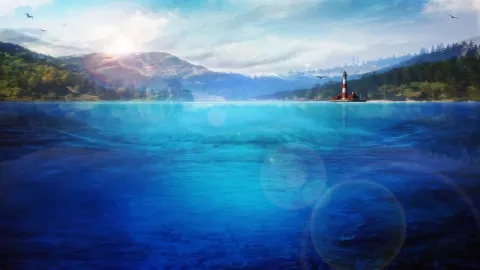 Blue Lake Landscape